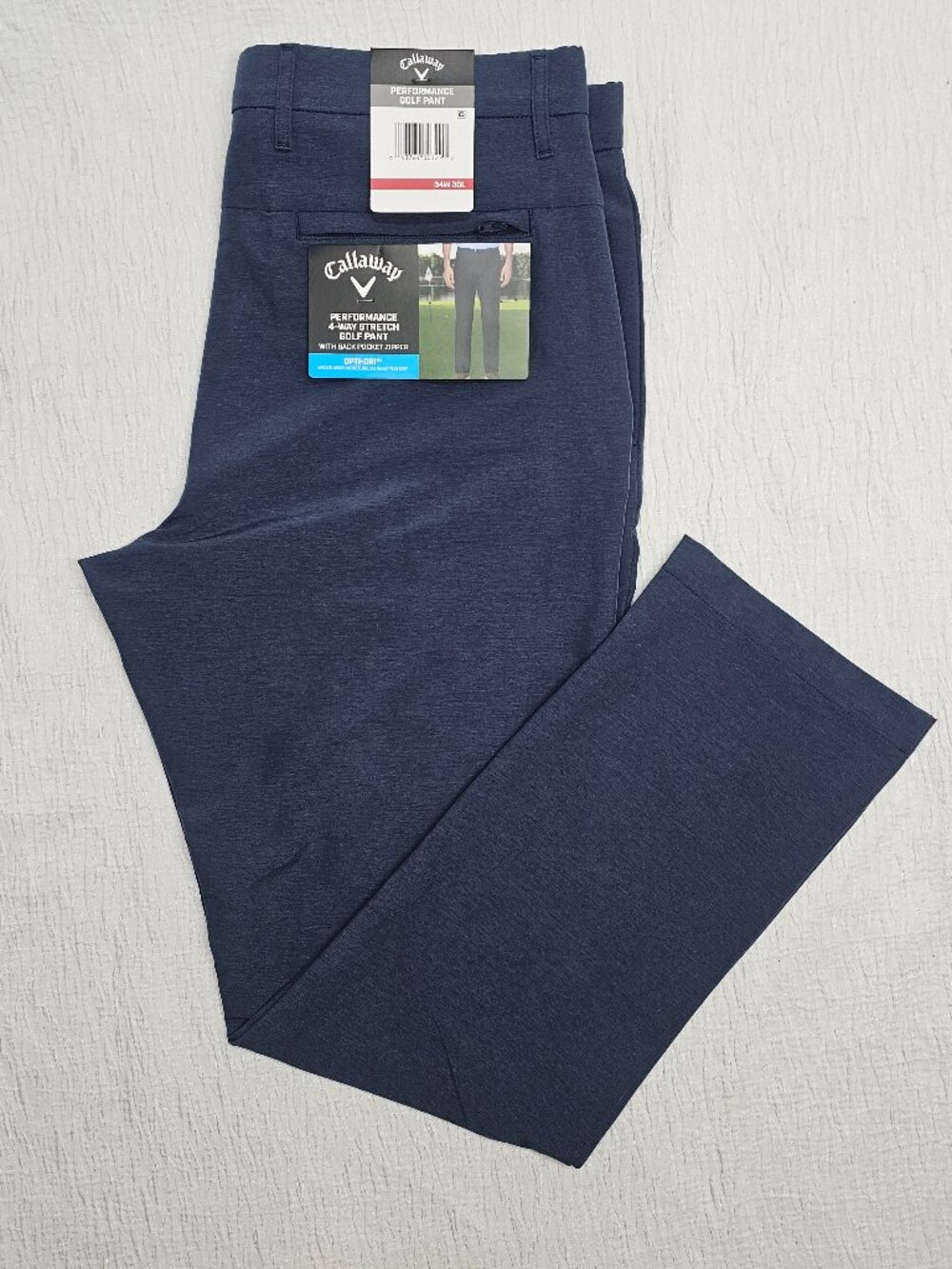Callaway Men's Performance 4 Way Stretch Golf Pant with Back Pocket Zipper 34x30 - Picture 7 of 7